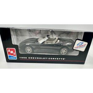AMT Ertl 1/25 1998 Chevrolet Corvette Convertible Black Diecast Model Car NIB
